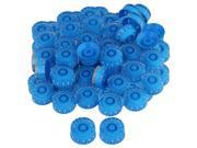 BQLZR 40 Pieces Blue UFO Top Hat Knob with White Numbers for Electric Guitar