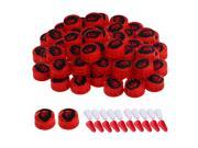 BQLZR 40Pieces Red Speed Knobs with Black Person Head Pattern for Electric Guitar