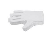 BQLZR 10 pairs Saxophone Performance White Gloves Flute Clarinet Woodwind Accessories