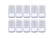 BQLZR 10pcs 15 Buttons Electric Garage Door Remote Control Transmitter 433MHz 15CH