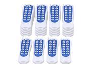 BQLZR 20pcs White Blue 16 Buttons Learning Code Remote Control Transmitter 433MHz 16CH