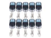 BQLZR 20 Sets 433MHz 2CH Wireless Learning Plastic Remote Control with Metal AB Key