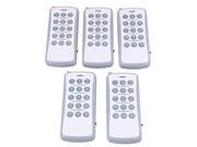 BQLZR 5pcs 15 Buttons Electric Garage Door Remote Control Transmitter 433MHz 15CH