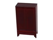 BQLZR 42x22x70mm Mahogany Color 2 door Dollhouse 1 25 Chinese Cabinet