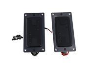 BQLZR 2pieces 6 String 7.6K Humbucker Double Coil Pickups for Electric Guitar