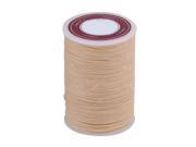 BQLZR Sewing Craft Polyester Linen Wax Linen Waxed Cord String Beige 0.7mm Dia