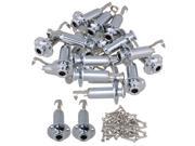 BQLZR 20 x Chrome Guitar Bass End Pin Output Jack Stereo with Mounting Screws