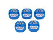 BQLZR 5x Plastic 0~50°C Output 0~10V DC24V PT100 Temperature Sensor Transmitter Blue