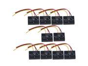 BQLZR Black DC6 12V XD 622 On Off Touch Switch for LED Lamp Bulb Set of 10