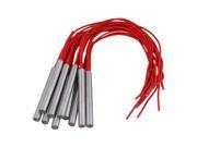 BQLZR 10 x Single Head Cartridge Mold Heater Element Two wire Red 9.5X80mm 110V 300V