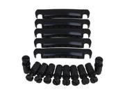 BQLZR 5 Pieces Balck Guitar Tailpiece W Studs for Electric Guitar