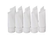 BQLZR 10x White Plastic Soft Empty Makeup Tube Hand Cream Cosmetic Container
