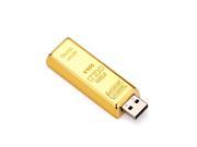 Euroge Tech 16GB Golden Bar Shaped USB Flash Drive