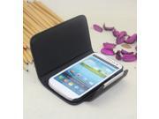 Euroge Tech Deluxe Folio Wallet Leather Case Pouch for Samsung i9100 Black