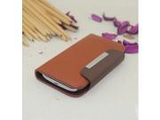 Euroge Tech Deluxe Folio Wallet Leather Case Pouch for Samsung Galaxy S3 i9300 Brown