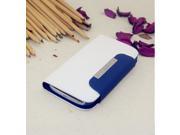 Euroge Tech Deluxe Folio Wallet Leather Case Pouch for iPhone 5 White