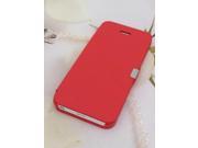 Euroge Tech® Luxury Magnetic Flip Leather Skin Cover Case For iPhone 5 Red