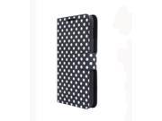 Euroge Tech® Polka Dot Leather PU Case Cover For Samsung Galaxy Note I9220 N7000 Black
