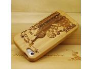 Euroge Tech 100% Natural Bamboo Case for iPhone 5 Peacock