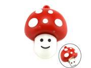 64GB Cute Smily Mushroom USB Flash Drive Red