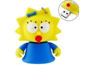 64GB USB Flash Drive The Simpsons Daughter Maggie Lion Face Shape with Key Chain 8G Memory Stick U Disk