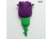 High Quality 64GB Rose Shaped 2.0 Lovely Cartoon USB Flash Drives Purple