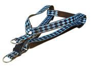 Sassy Dog Wear Adjustable Blue Brown Jester Dog Harness Made in USA