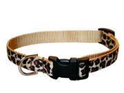 Sassy Dog Wear Adjustable Leopard Dog Collar Made in USA