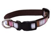 Sassy Dog Wear Adjustable Stripe Dog Collar Made in USA