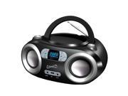 Supersonic Bluetooth Portable Stereo MP3 CD Player FM Radio USB AUX IN SC 509BT