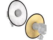 30cm 2 in 1 Collapsible Light Round Photography Hollow Reflector for Studio
