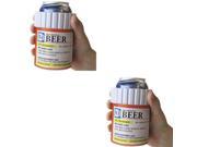 Rx Prescription Beer Kooler Novelty Beverage Cooler Set of 2