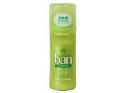 Ban Antiperspirant Deodorant Roll On Unscented 3.5 oz