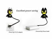 Cartoon Batman Shape USB night light power saving lamp ABS metal material