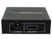 Mini HDMI 1.4 1 in 2 out 1080p HDCP Support 1x2 Splitter Power Signal Amplifier for SKY HD PS3 Xbox 360 Elite Free satellite HD Blu ray player