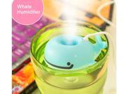 iRun® Creative MINI Whale humidifier USB Air humidifier Ultrasonic Nebulize Mute For Home Office Computer PC Use humidifier Blue