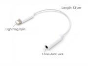 NEW Lightning 8Pin to 3.5mm Jack Headphone Adaptor M F for iPhone 7 7Plus Audio Adapter Extender Cord WH