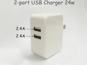 5V USB Charger Universal USB Adapter 4800mA 2x 2400mAh for iPhone 7 6 Plus 5 LG Samsung HTC Sony Android Mobile Phone Tablet
