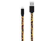 2m 6.6FT Lightning to USB2.0 Charge Data Cable 8Pin Phone Charing Line for All iPhone 7 6 5 iPad Mini 4 Air Stylish Leopard Print Pattern