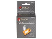 Maco Direct Thermal Printer Labels 1.13 Width x 2 Length 2 Box 220 Roll Direct Thermal Bright White