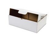 Duck Locking Literature Mailing Boxes External Dimensions 4 Height x 13 Width x 9 Corrugated White Literature Sample