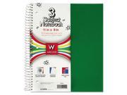 5 Subject Poly Notebook 8 x 11 Legal Wide Assorted 180 Sheets