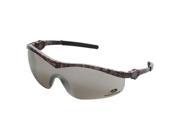 Crews Mossy Oak Safety Glasses Forest Floor Camo Frame Silver Mirror Lens
