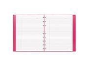 NotePro Notebook 7 1 4 x 9 1 4 White Paper Bright Pink Cover 75 Ruled Sheets