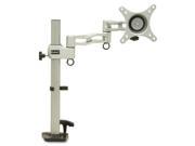 DAC MP 199 Mounting Arm for Flat Panel Display 13 to 27 Screen Support 20 lb Load Capacity Steel Silver Black