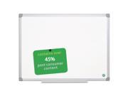 MasterVision BVCMA0307790 Earth Gold Ultra Magnetic Dry Erase Boards 24 x 36 White Aluminum Frame 1 Each
