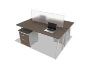 Trento Line Rectangular Desk 59 1 8w X 23 5 8d X 29 1 2h Oatmeal