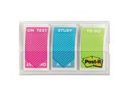 Post it Flags 680STUDY Study Memo Page Flags with Message Assorted Bright Colors 1 60 Set