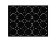 MasterVision Interchangeable Magnetic Characters Circles Black 3 4 Dia. 20 Pack