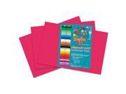 Heavyweight Construction Paper 58 lbs. 12 x 18 Scarlet 50 Sheets Pack